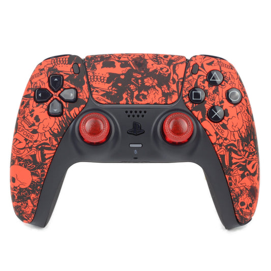 Manette PS5 à palettes tête de mort