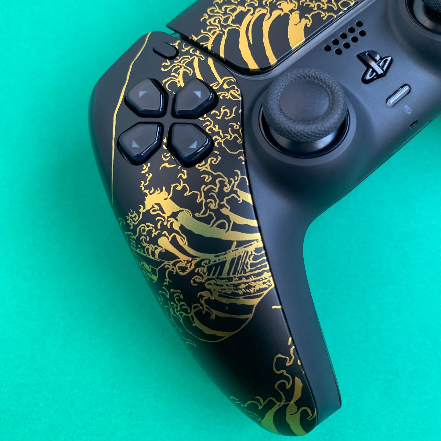 Manette PS5 à palettes Gold Waves