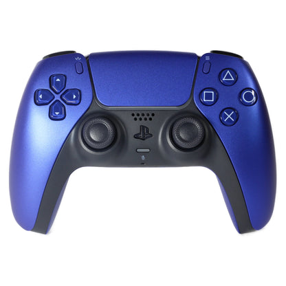 Une manette playstation 5 de couleur cobalt blue