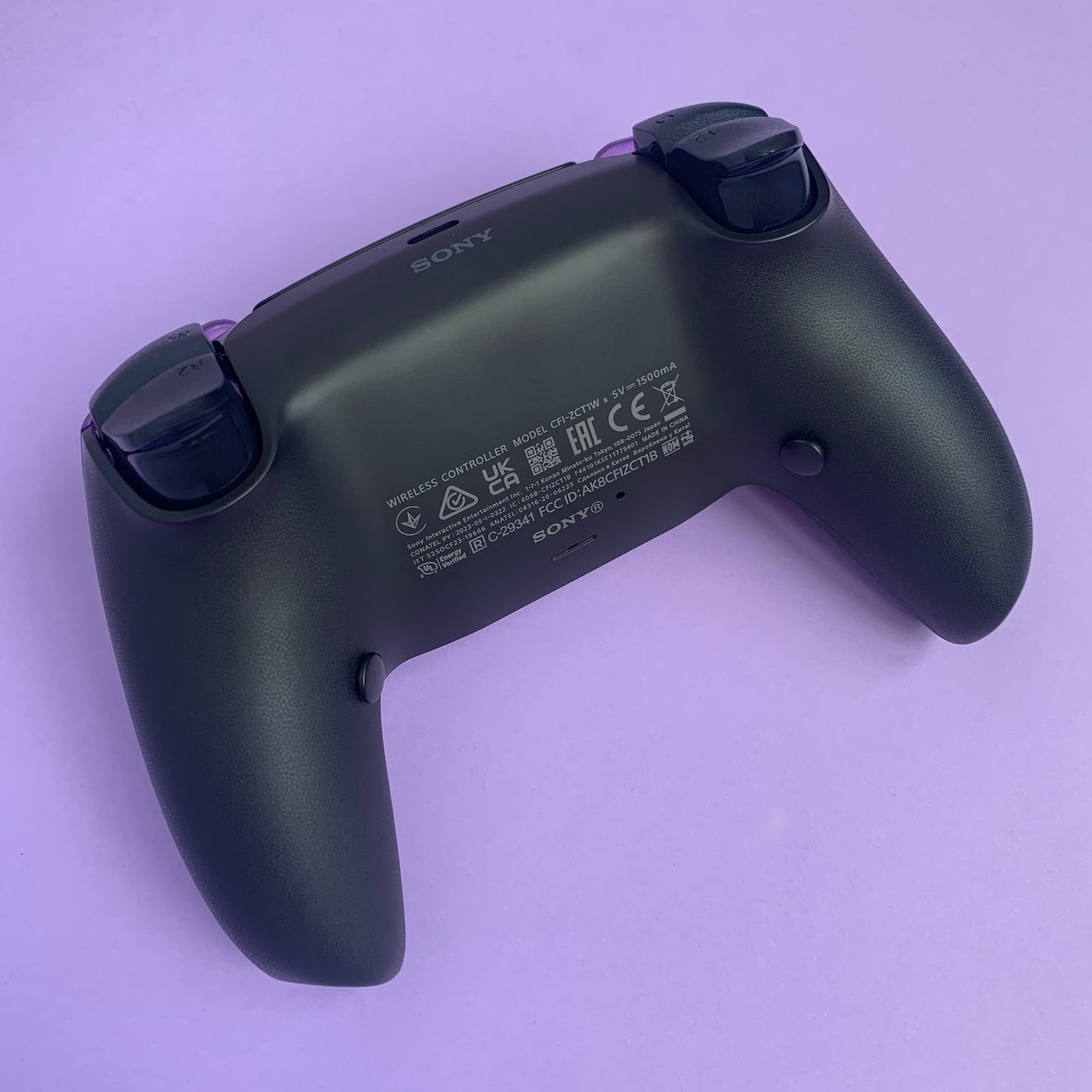 Manette PS5 à palettes clean purple