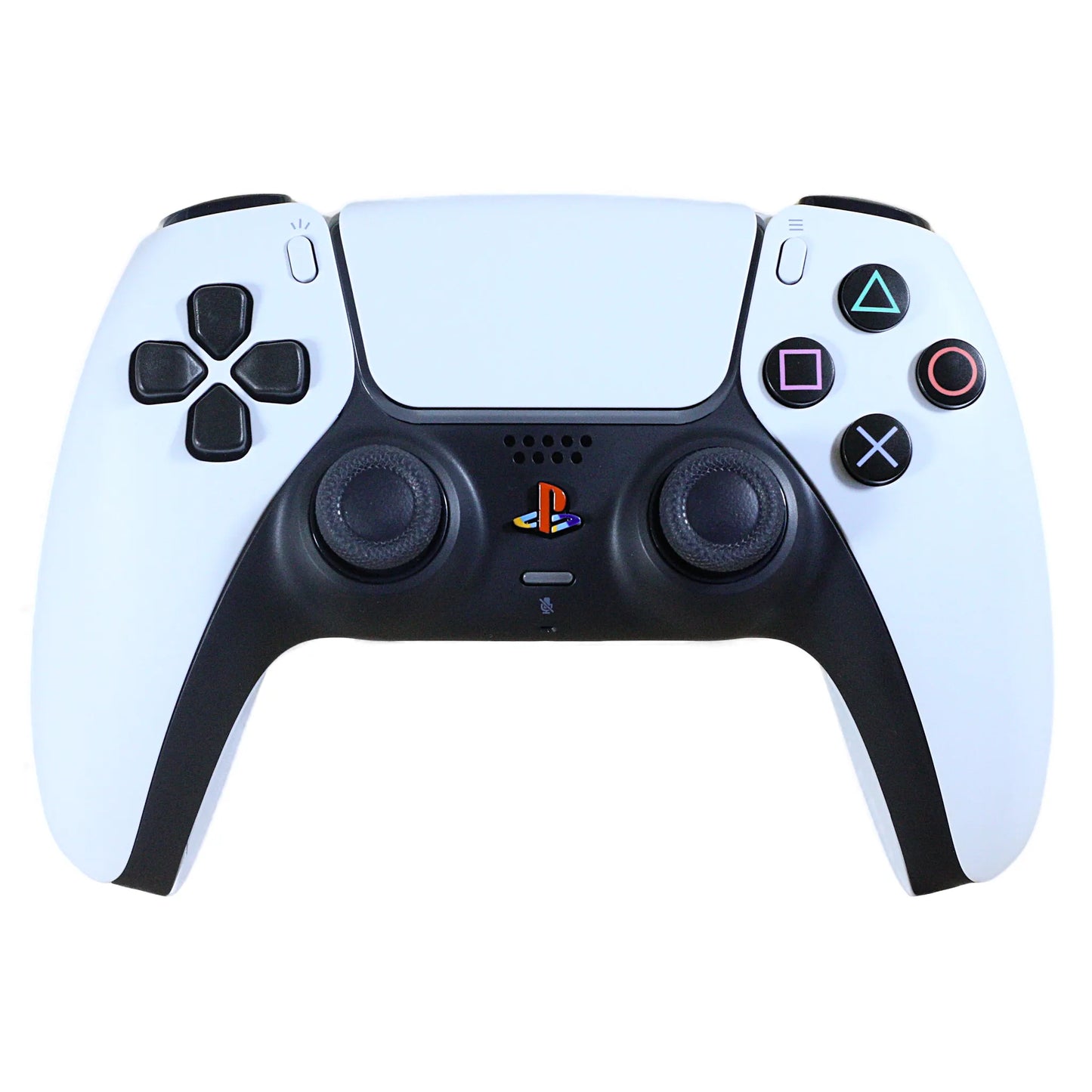 Une manette playstation 5 blanche vintage