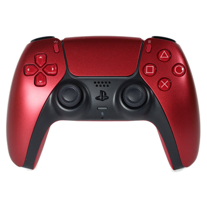 Une manette playstation 5 de couleur volcanic red